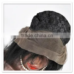 Hot Selling Silky Straight Weave 100% Brazilian Human Hair Silk Base Full Lace Wig thumbnail-6