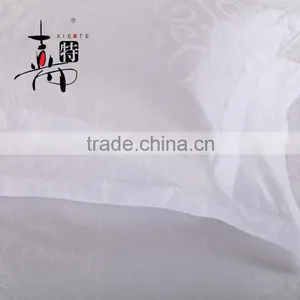 100% Cotton Luxury White Jacquard New Design Hotel Bedding Set thumbnail-2