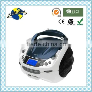 Best Selling Fancy Blue AM FM Radio Portable CD Boombox thumbnail-1