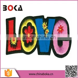 BOKA Embroidery Colorful Letter Patches Factory Direct Sell Applique thumbnail-1