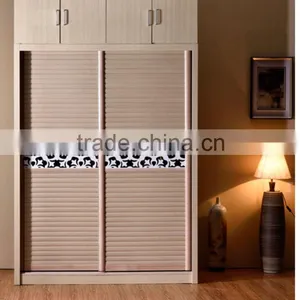 Bedroom Wardrobe Designs Sliding Aluminum Frame Door thumbnail-1