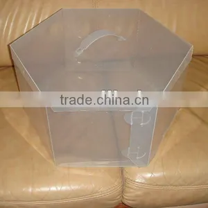 Hexagon Plastic Hat Box With Custom Designs thumbnail-1