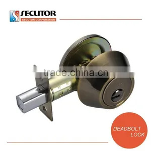 Full Brass Key Deadbolt Lock for Door Bedroom thumbnail-4