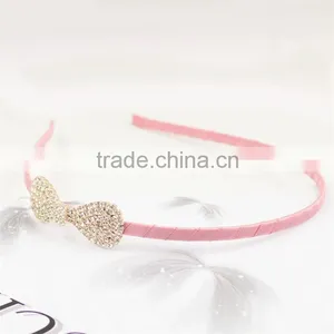 Lady Hairband Headband Hair Accessory Knotbow Crystal Metal Hair Band thumbnail-3