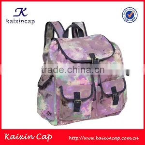High Quality Hot Sale Custom Girls Canvas Printing Backpack thumbnail-2