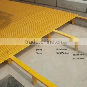 Fiberglass Deck Grating Material, Platform Grating, Floor Grating thumbnail-3