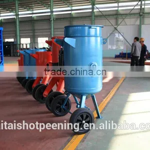 Portable Sandblasting Pot KP-0.7- LX-2 With Double Gun and Continuous for Sale thumbnail-2