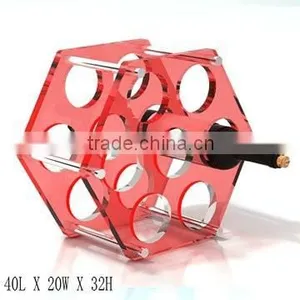 GH-RZ258 Shenzhen Guihe Factory Direct Sale Cheap Acrylic Wine Display Rack Wholesale Bottle Rack / Holder thumbnail-1