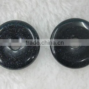 Wholesale Blue Sand Donut Gemstone in Stock thumbnail-1