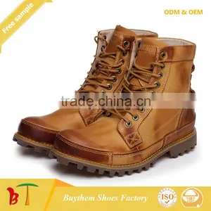 2014 Fashion Wholesale Handmade Sole Leather Men Shoes thumbnail-4