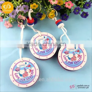 Factory Prices Promotional Logo Printed Cheap Custom Plastic Keychain thumbnail-2