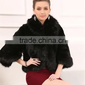 2016 High -end New Fashion Faux Fox Fur Vest thumbnail-4