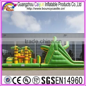 Playground Use Best Price Jungle Theme Kids Inflatable Obstacle Course thumbnail-2