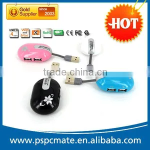 Promotional Gift Computer Cable Hidden 4 Port Usb 2.0 Hub thumbnail-1