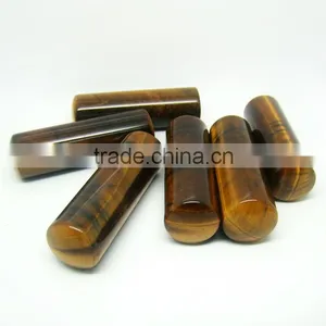 Tiger Eye Stone Round Gemstone Stamp for Sale thumbnail-1