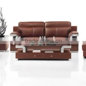 S-11 Metal Fram Leather PU Office Sofa European Style Sofa thumbnail-2