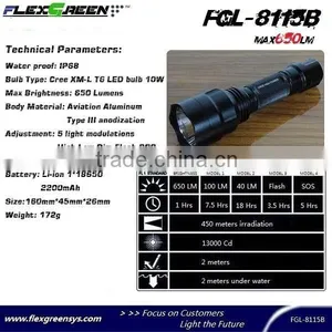 Rechargeable 10w Xml T6 Led Bicycle Flashlight thumbnail-2