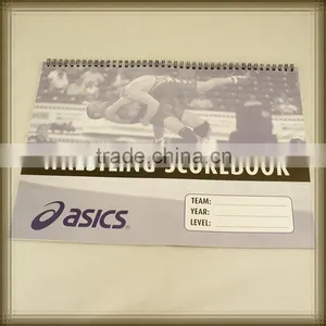 Customed Wrestling Scorebook With Spiral thumbnail-1