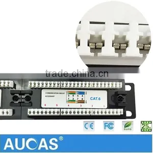 12/24/48 Ports,1U 19''+LED Light Loaded,UTP Cat5e/cat6 Patch Panel thumbnail-1