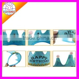 2015 New Party Hat Princess Hat Happy Birthday Hat Crown With Led Light With Music thumbnail-3