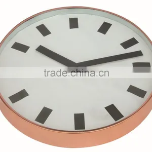 Wholesale Metal Round Shaped Wall Clock, Decorative Wall Mounted Clock thumbnail-4