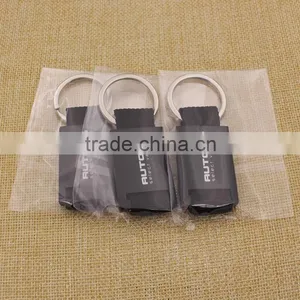 Easy Design Black Leather Keychain/zinc Allloy Keychain Leather With Woven Belt thumbnail-6