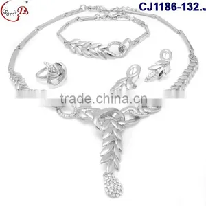 CJ1186-22 China Supplier Latest Design Top Grade Quality 18k African Jewelry Sets Dubai thumbnail-6