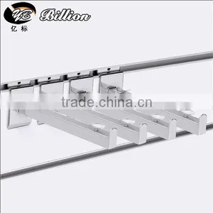 Metal Chrome Clothing Hooks Square Slotted Hooks thumbnail-4