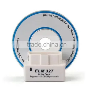 Super Mini Elm 327 White V1.5 Bluetooth OBD2 OBD II Car Diagnostic Scanner For Android Symbian Windows thumbnail-1