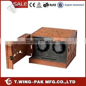 Solid Wood, Automatic Watch Winding Box&case, Luxury Watch Winder, for 2 Watch Display thumbnail-1