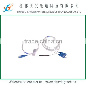 0.9mm 1x2 SC PC Steel Tube Optical PLC Splitter thumbnail-1