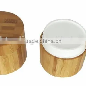 50g Hot Sale Bamboo Cosmetic Container, Bamboo Cosmetic Packaging, Cream Jar Europe thumbnail-1