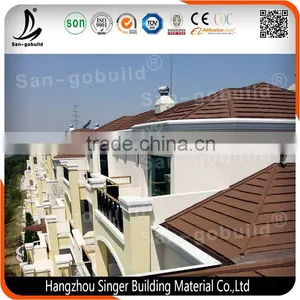 Lightweight Color Coated Galvanized Steel Roof Sheet, Stone Coated Aluminum Steel Roof Tile thumbnail-4