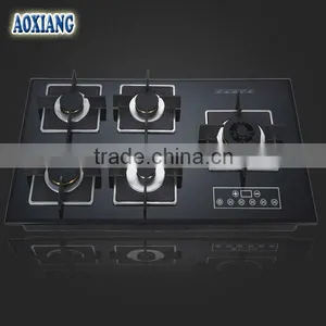 Kitchen 5 Burner Built-in Tempered Glass Gas Stove/ Gas Stove/ Gas Cooker AX-1196 thumbnail-1