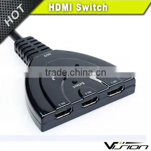3 Port 1080p Hdmi Auto Switch Splitter Switcher HUB Box Cable LCD Hdtv thumbnail-2