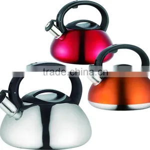Durable Colorful Tea Pot Water Kettle Whistling Tea Kettle Stainless Steel Jug thumbnail-5