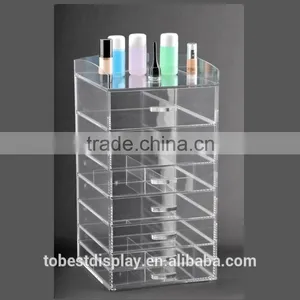 Good Quality Cosmetic Storage Cabinet Wholesale Acrylic Makeup Organizer With Drawers thumbnail-2