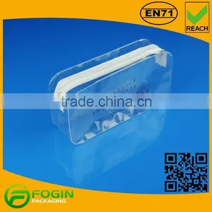 SOFT PLASTIC EVA COSMETICS BAG WITH 3#NYLON ZIPPER FACTORY thumbnail-1