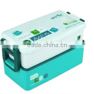 Plastic Lunch Box (doule Layer) New Item thumbnail-1