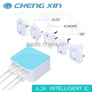 European 16amp 3 Pin Plug Schuko Socket for Wall Outlet Usb Adapter thumbnail-5