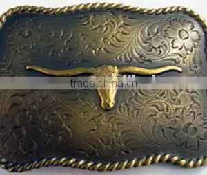 Cow Feature Zinc Alloy Buckle 9.5*7cm thumbnail-1