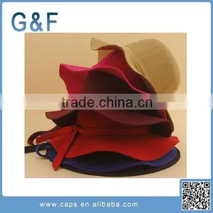 Promotional Winter Ladies Wide Brime Wool Felt Hat thumbnail-1