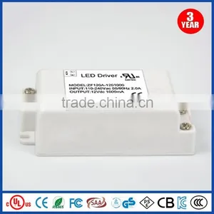 ZF120A-1201000 Led Tranformer 12v dc 1000mA Output Led Driver thumbnail-1