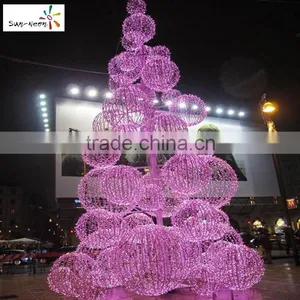 New Design Holiday Time Artificial Trees With Ball in Different Size With High Quality Make Ball Tree Nice Christmas Wire Tree thumbnail-2