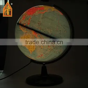Hot Sale 32cm Large PVC World Globe Plastic Globe Lighting Globe thumbnail-2
