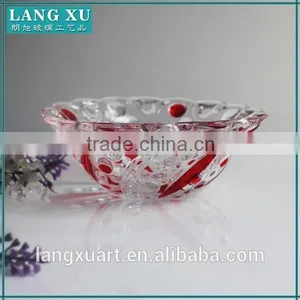 LX-W021 Handmade Pressed Crystal Glass Nut Bowl thumbnail-2