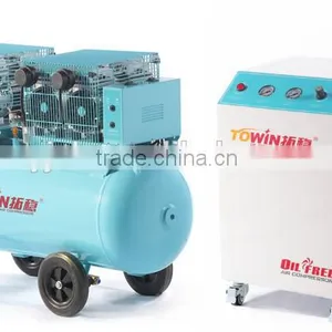 Cabinet Type Movable Super Mute Oilfree Air Compressor for Dental Use(TW5504S) thumbnail-1