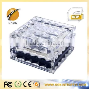 Colorful Crystal Glass Underground Light Solar Brick Light thumbnail-6