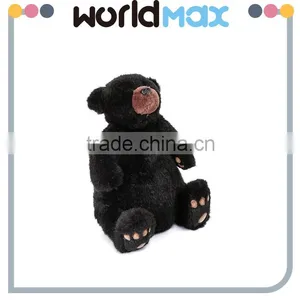 Wholesale Products Cartoon Black Bear Plush Toy thumbnail-3
