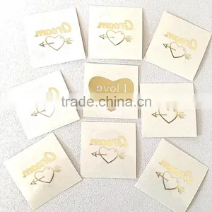 Custom Hot Sale Wedding Tattoo Team Bride Gold Silver Tattoo Stickers Quality Choice thumbnail-5